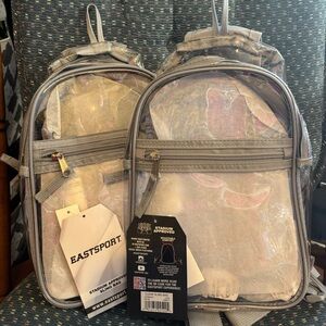 Eastsport Clear Backpack Set Stadium Approved Sling Bag